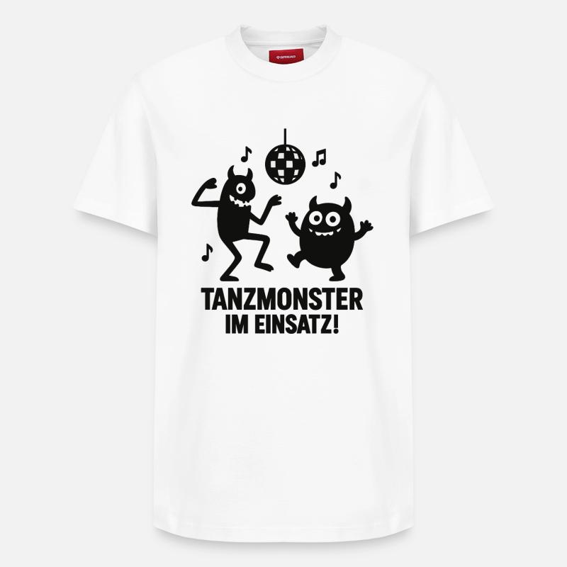 Dance Monster Insert Disco - T-shirt unisexe décontracté en coton Supima – de SPREAD - blanc