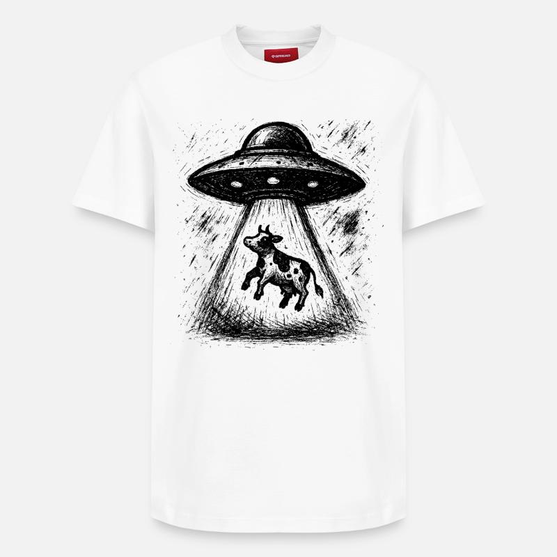 Möge die Milch mit dir sein - Relaxed Unisex Supima Cotton T-Shirt – von SPREAD - Weiß