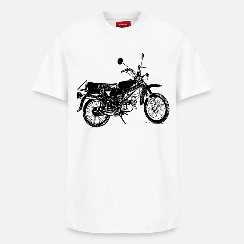 Zweitakt im Blut - Relaxed Unisex Supima Cotton T-Shirt – von SPREAD - Weiß