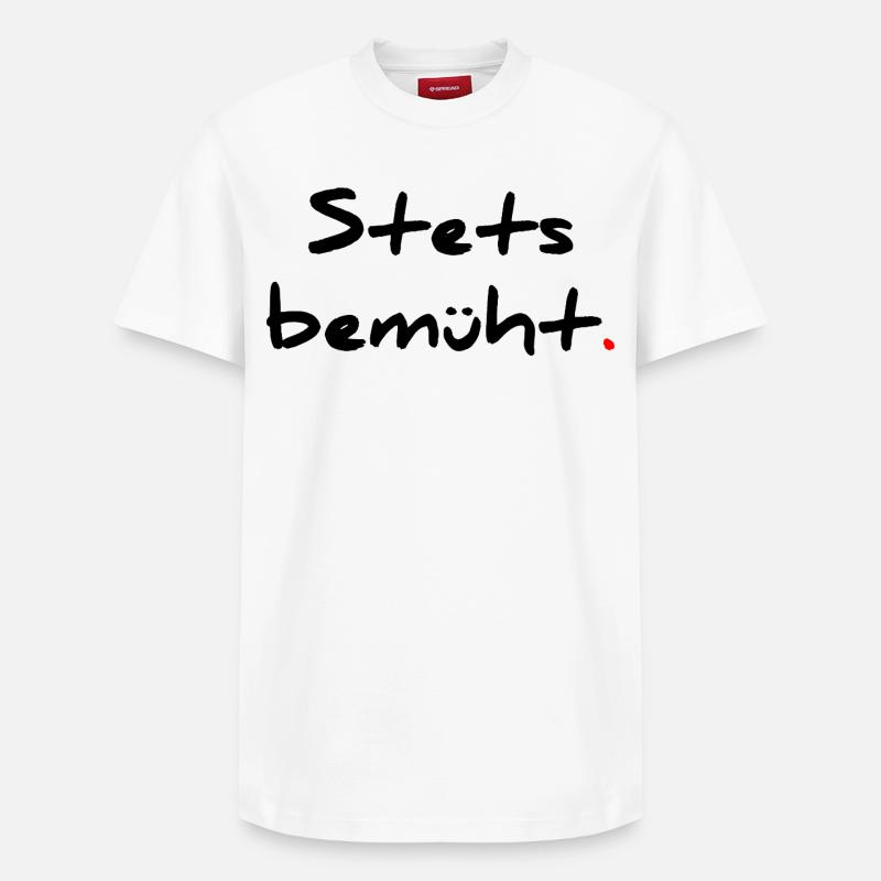 Stets bemüht - Relaxed Unisex Supima Cotton T-Shirt – von SPREAD - Weiß