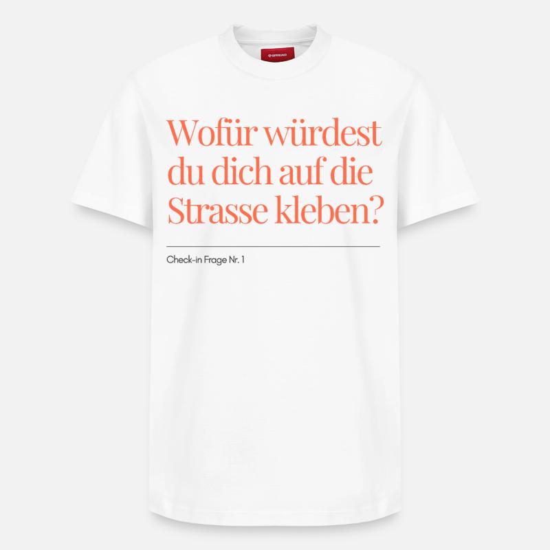 Question n° 1 - T-shirt unisexe décontracté en coton Supima – de SPREAD - blanc