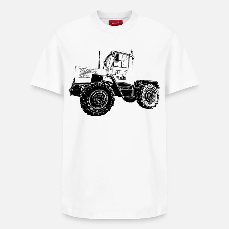 Kraft auf vier Rädern - Relaxed Unisex Supima Cotton T-Shirt – von SPREAD - Weiß