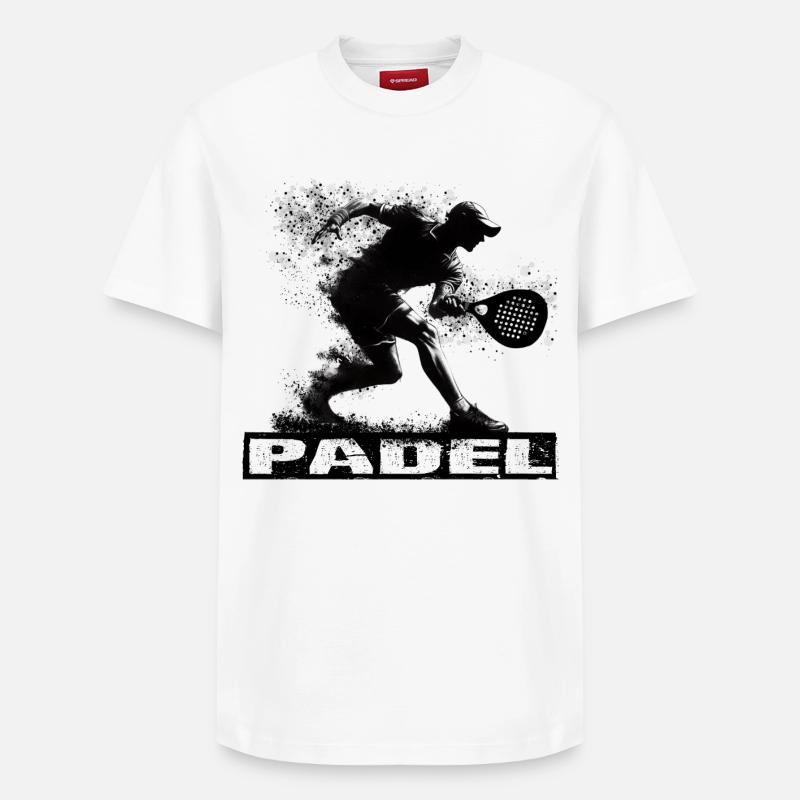 Padel - T-shirt unisexe décontracté en coton Supima – de SPREAD - blanc