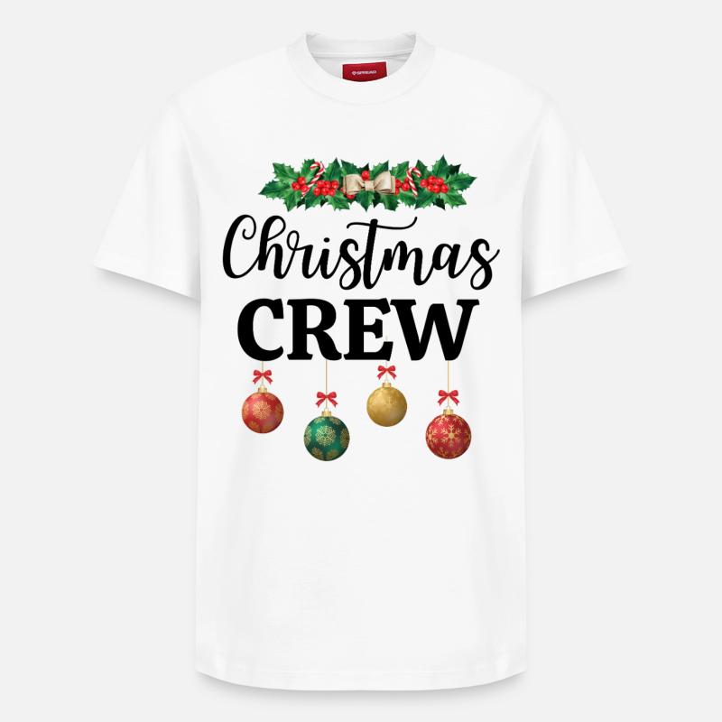 WEIHNACHTS-CREW - Relaxed Unisex Supima Cotton T-Shirt – von SPREAD - Weiß