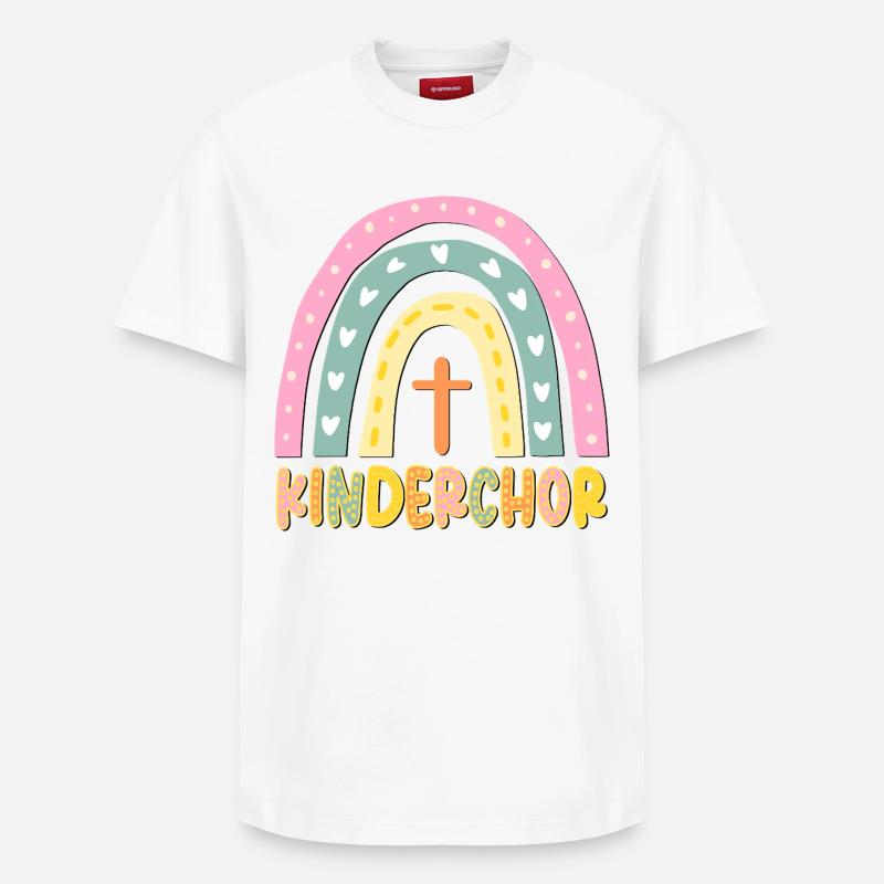 KINDERCHOR CHRISTLICHER GLAUBE - Relaxed Unisex Supima Cotton T-Shirt – von SPREAD - Weiß