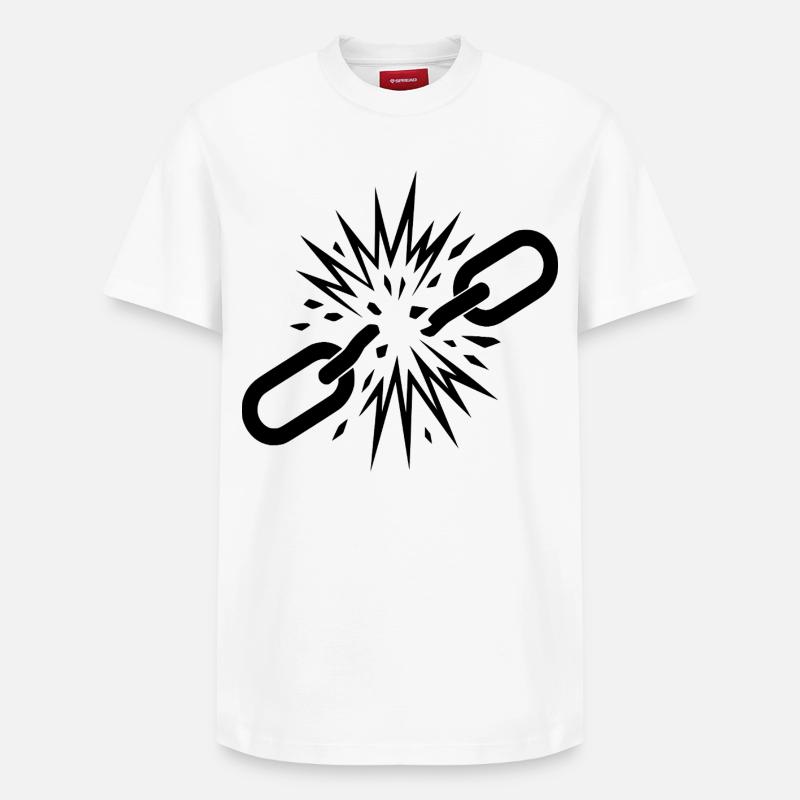 Liberté  - T-shirt unisexe décontracté en coton Supima – de SPREAD - blanc