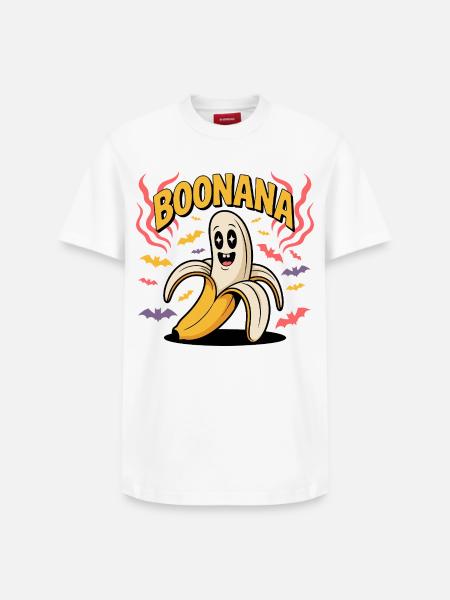 Boonana Geist Banane Kostüm - Relaxed Unisex Supima Cotton T-Shirt – von SPREAD - Weiß