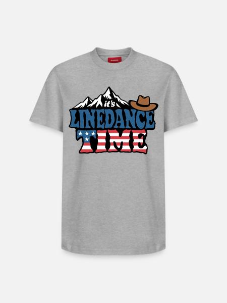 It's linedance time, Linedancing, Country Fan - Relaxed Unisex Supima Cotton T-Shirt – by SPREAD - white