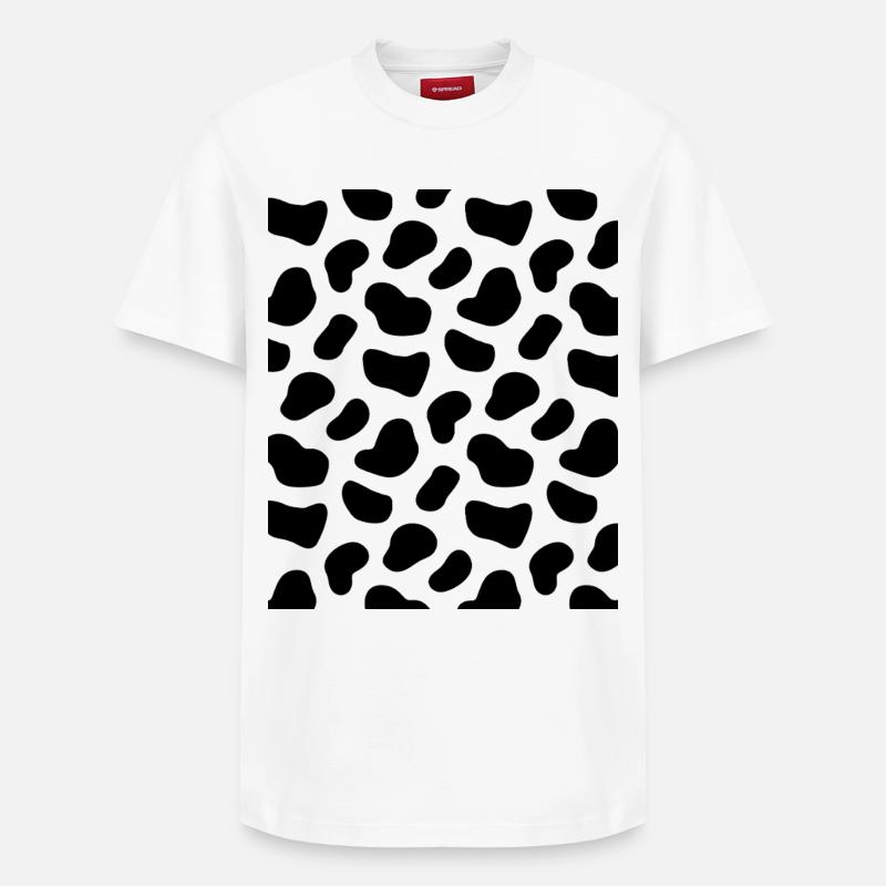Dalmatian Pattern - Relaxed Unisex Supima Cotton T-Shirt – by SPREAD - white