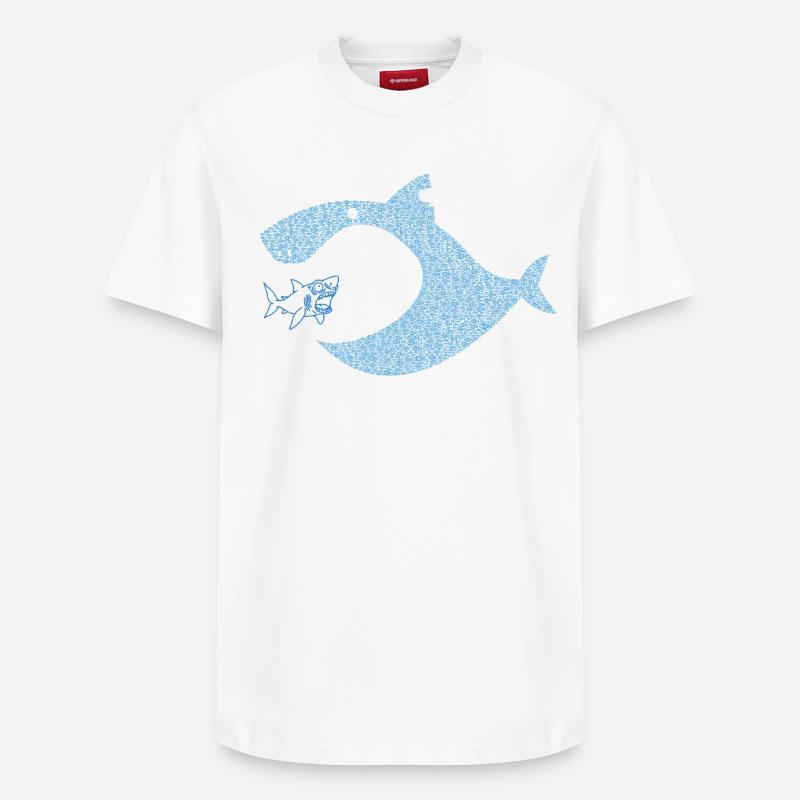 Pececitos Unidos S.I. - Relaxed Unisex Supima Cotton T-Shirt – von SPREAD - Weiß
