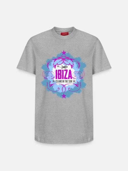 Ibiza Sun and Sea Design - Relaxed Unisex Supima Cotton T-Shirt – by SPREAD - white