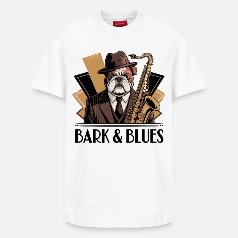 Bark et Blues - T-shirt unisexe décontracté en coton Supima – de SPREAD - blanc