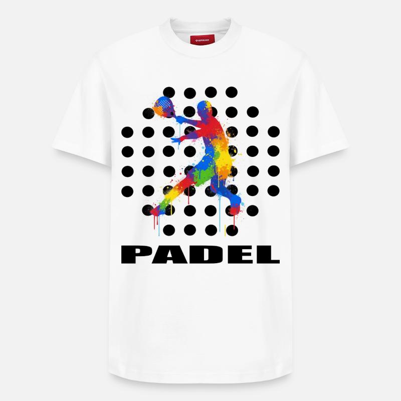Padel - Relaxed Unisex Supima Cotton T-Shirt – von SPREAD - Weiß