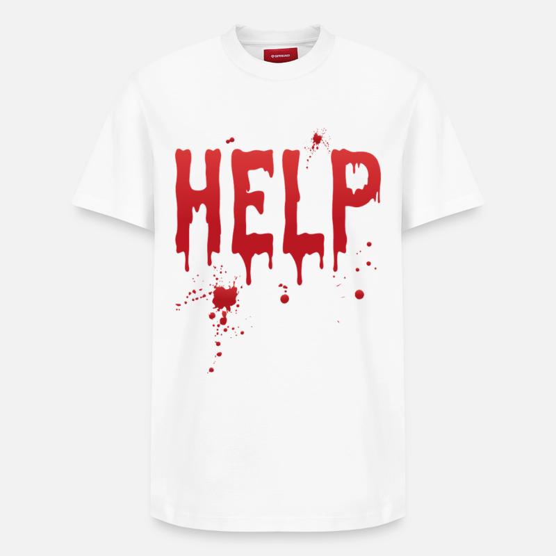 Aide - T-shirt unisexe décontracté en coton Supima – de SPREAD - blanc