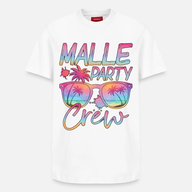 Malle Party Crew - T-shirt unisexe décontracté en coton Supima – de SPREAD - blanc