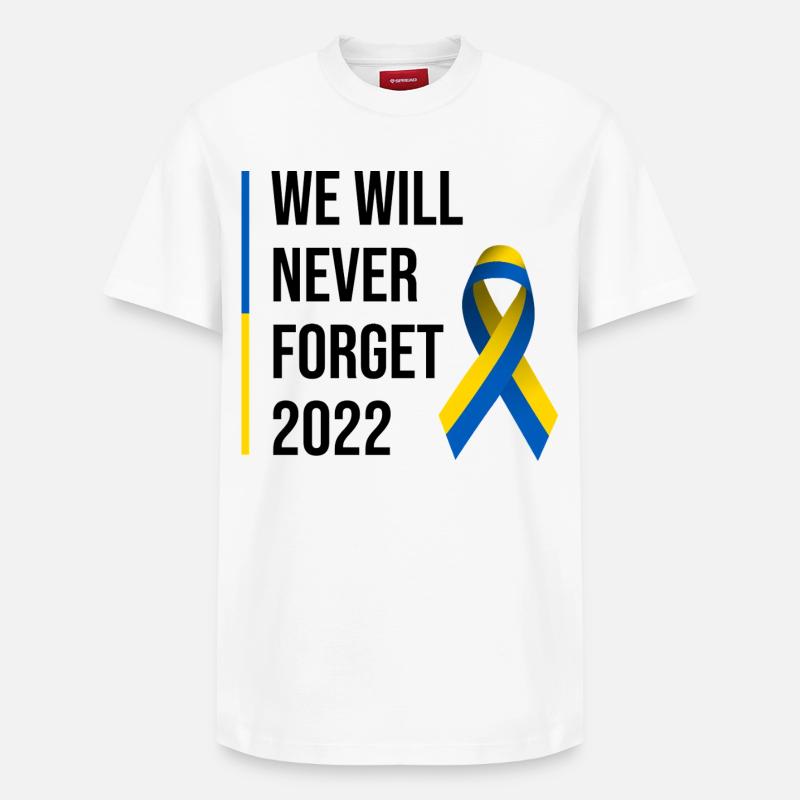 Guerre d'Ukraine Russie 2022 - T-shirt unisexe décontracté en coton Supima – de SPREAD - blanc