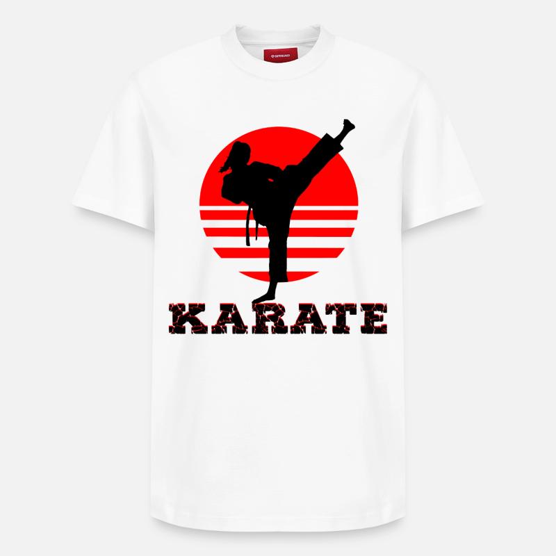 karaté - T-shirt unisexe décontracté en coton Supima – de SPREAD - blanc