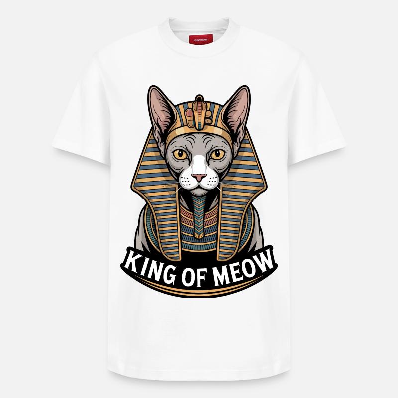 Roi de Miaou - T-shirt unisexe décontracté en coton Supima – de SPREAD - blanc