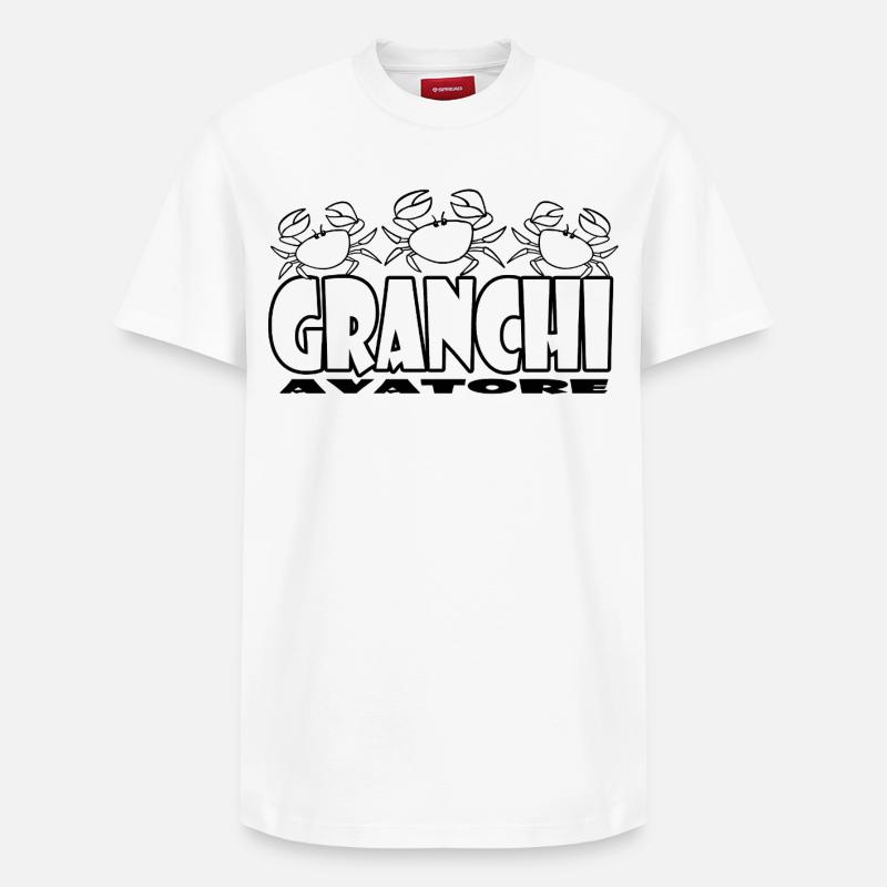 Crabes - T-shirt unisexe décontracté en coton Supima – de SPREAD - blanc