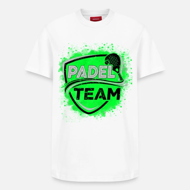 Padel-Team - Relaxed Unisex Supima Cotton T-Shirt – von SPREAD - Weiß