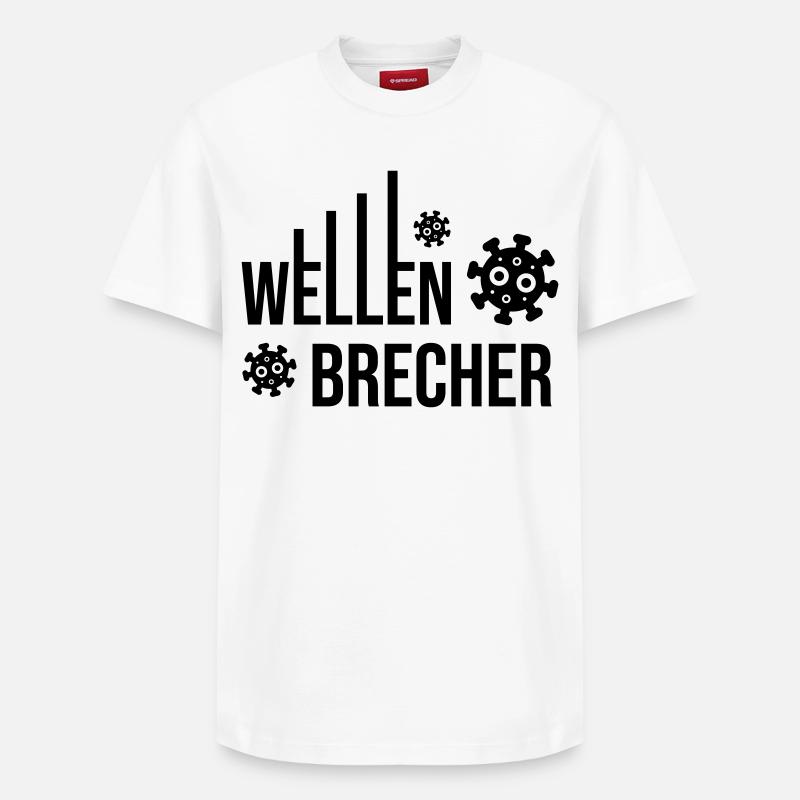 Brise-lames Corona Virus - T-shirt unisexe décontracté en coton Supima – de SPREAD - blanc