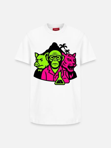 Île étrange - T-shirt unisexe décontracté en coton Supima – de SPREAD - blanc