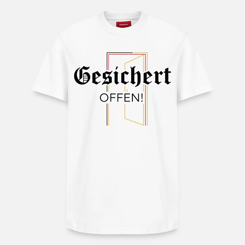 Secured open! Statement - Relaxed Unisex Supima Cotton T-Shirt – by SPREAD - white