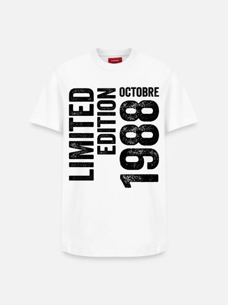 1988 - Relaxed Unisex Supima Cotton T-Shirt – by SPREAD - white