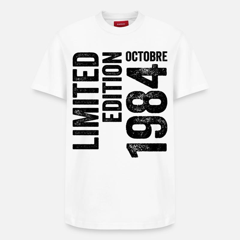 1984 - T-shirt unisexe décontracté en coton Supima – de SPREAD - blanc
