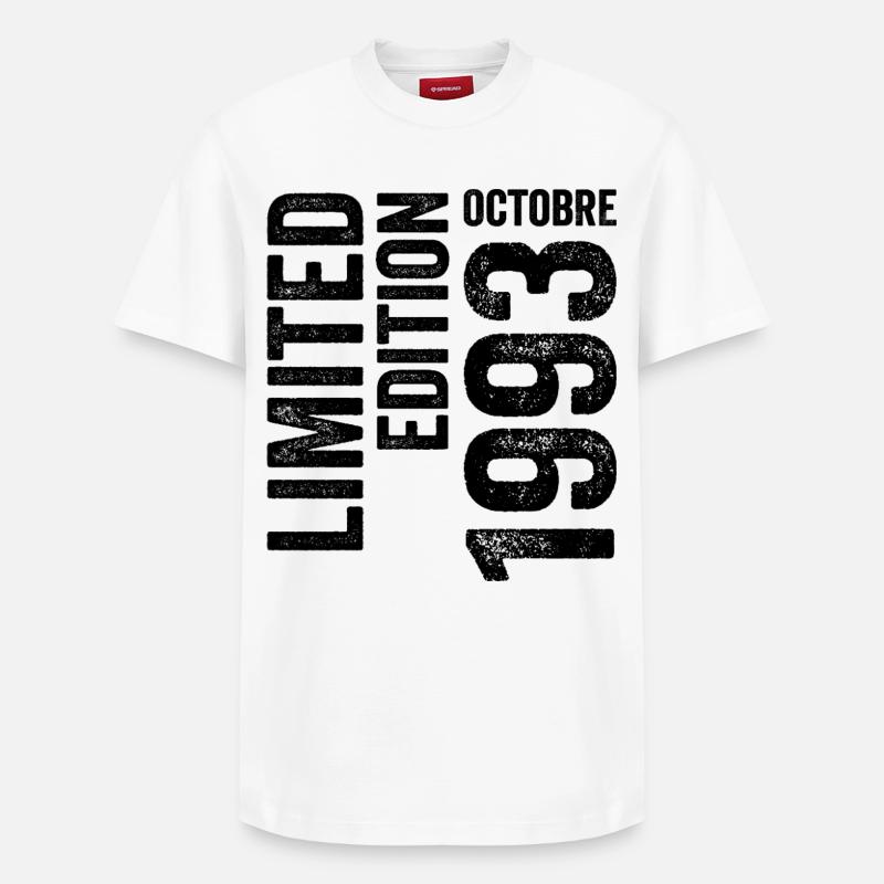 1993  - Relaxed Unisex Supima Cotton T-Shirt – von SPREAD - Weiß