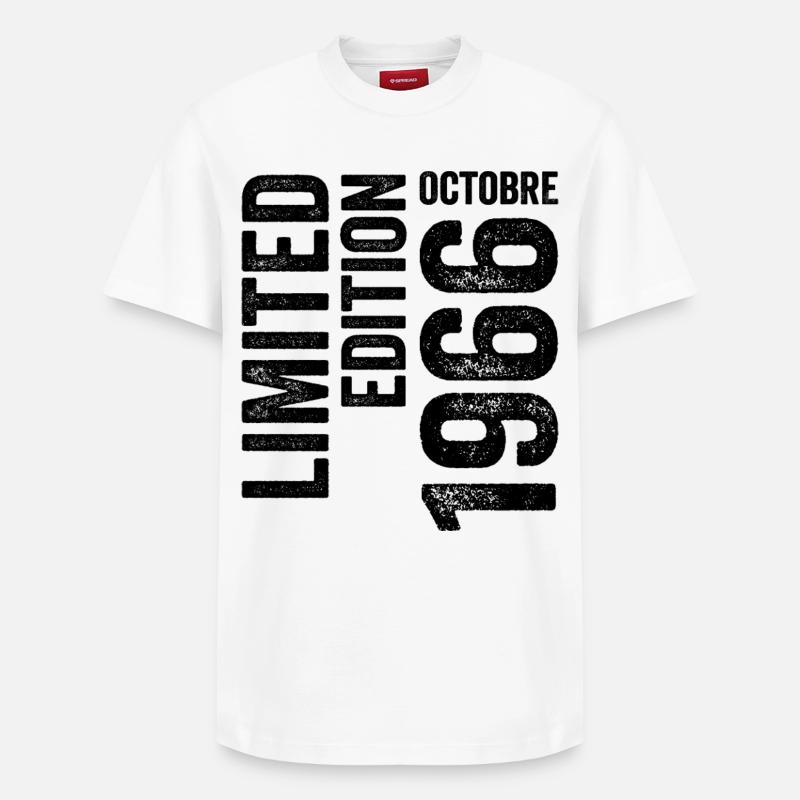 1966 - T-shirt unisexe décontracté en coton Supima – de SPREAD - blanc