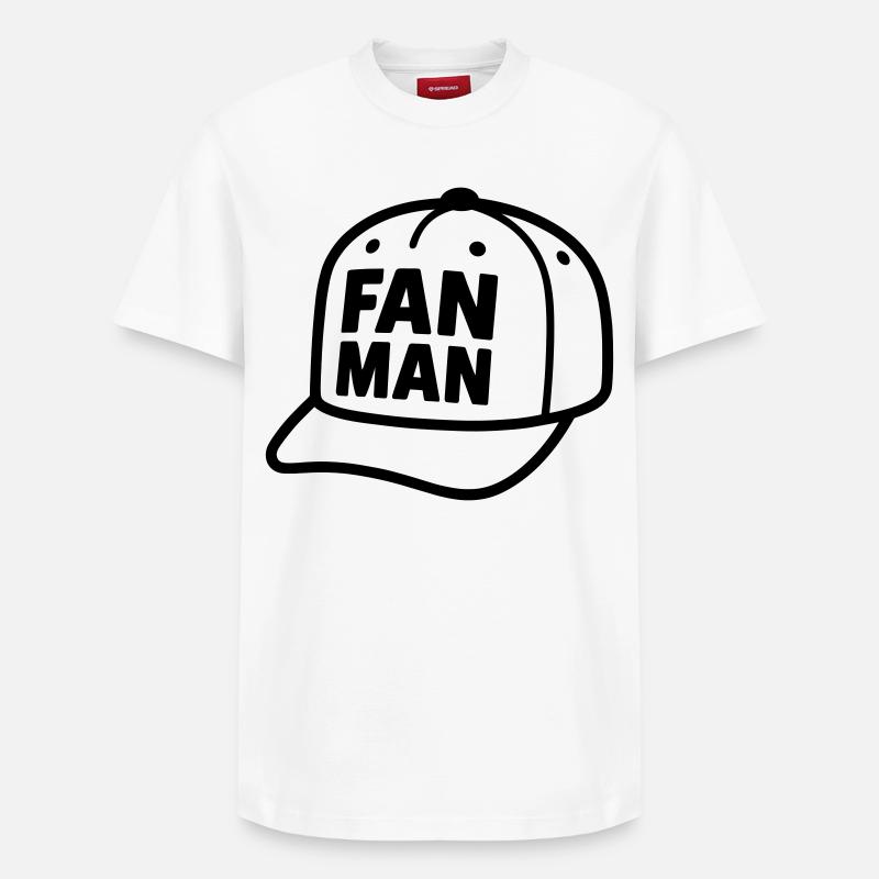 Casquette FANMAN - T-shirt unisexe décontracté en coton Supima – de SPREAD - blanc