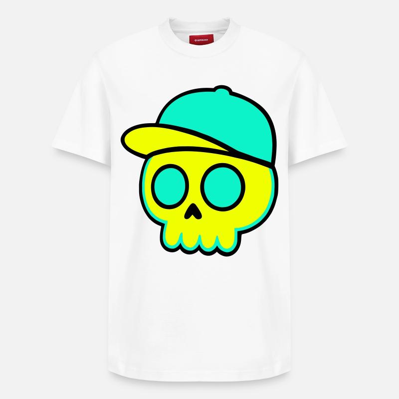 Casquette fluo Streetwear - T-shirt unisexe décontracté en coton Supima – de SPREAD - blanc