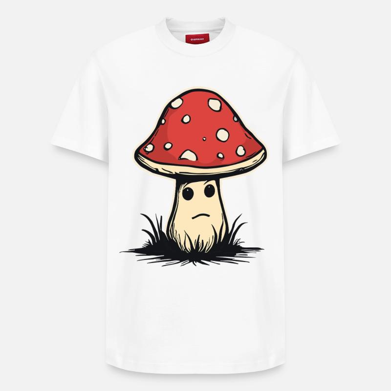 Sweet toadstool - Relaxed Unisex Supima Cotton T-Shirt – by SPREAD - white