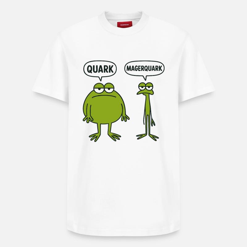 Duo de grenouilles quarks - T-shirt unisexe décontracté en coton Supima – de SPREAD - blanc