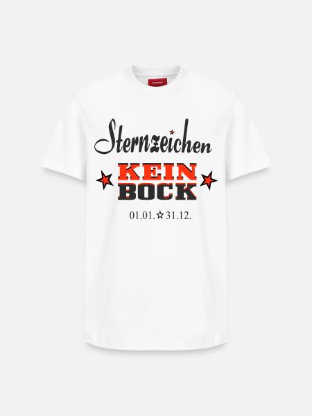 Sternchen Kein Bock Jahreskalender - Relaxed Unisex Supima Cotton T-Shirt – von SPREAD - Weiß