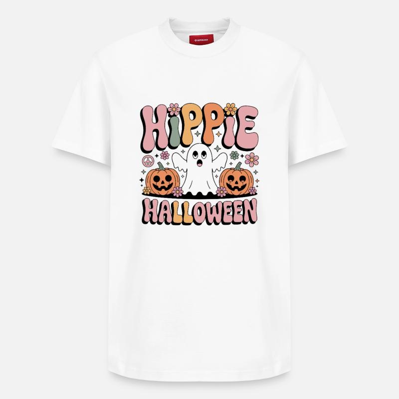 Hippie Halloween - T-shirt unisexe décontracté en coton Supima – de SPREAD - blanc