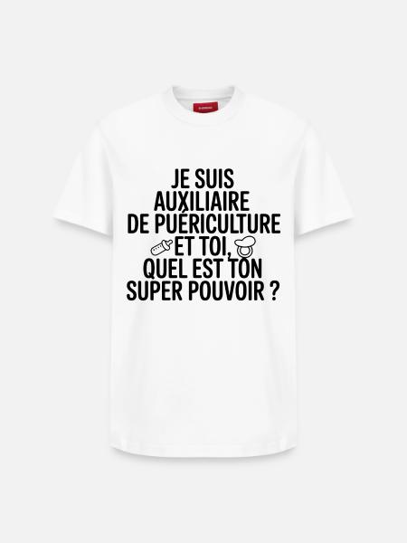 Childcare Assistant My Super Power - Relaxed Unisex Supima Cotton T-Shirt – by SPREAD - white