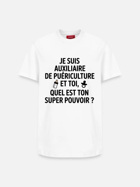 Super power childcare - Relaxed Unisex Supima Cotton T-Shirt – by SPREAD - white