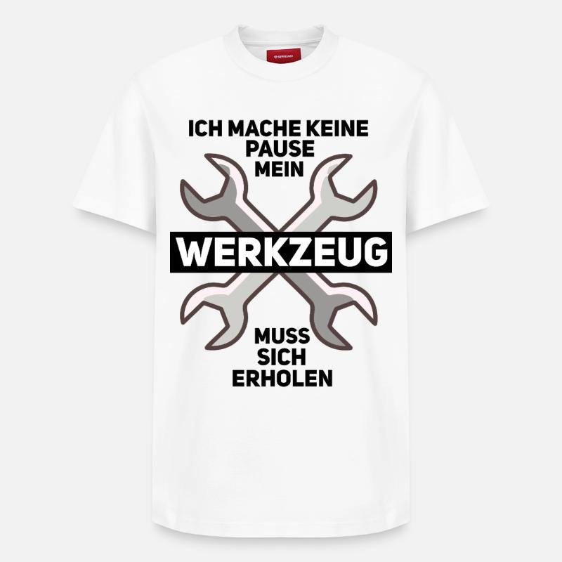 Nothing works without tools - Relaxed Unisex Supima Cotton T-Shirt – by SPREAD - white
