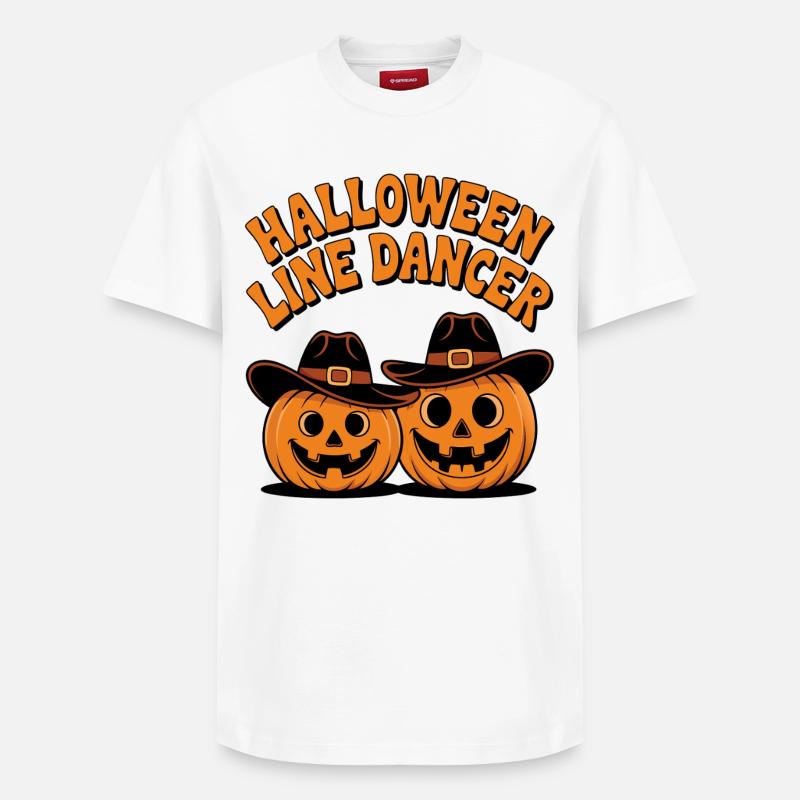 Danseuse en ligne d’Halloween - T-shirt unisexe décontracté en coton Supima – de SPREAD - blanc