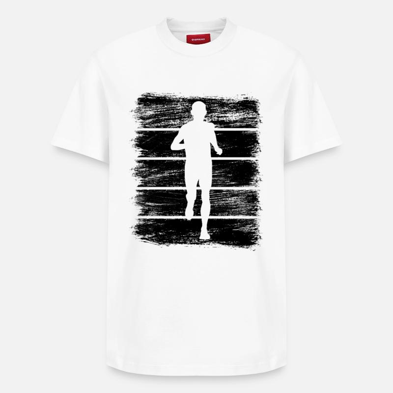course - T-shirt unisexe décontracté en coton Supima – de SPREAD - blanc