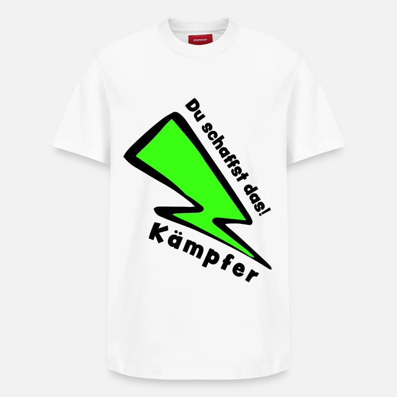 Glücksbringer: Kämpfer - Du schaffst das! - Relaxed Unisex Supima Cotton T-Shirt – von SPREAD - Weiß
