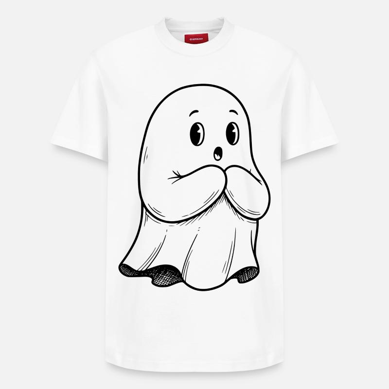 Lustiger Geist - Relaxed Unisex Supima Cotton T-Shirt – von SPREAD - Weiß