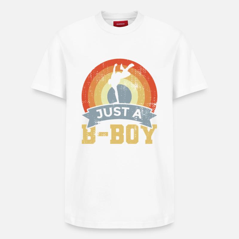 Breakdancer Garçon - T-shirt unisexe décontracté en coton Supima – de SPREAD - blanc