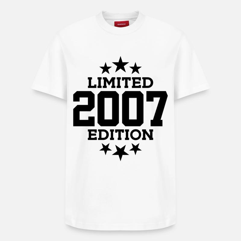ÉDITION LIMITÉE 2007 19E ANNIVERSAIRE - T-shirt unisexe décontracté en coton Supima – de SPREAD - blanc