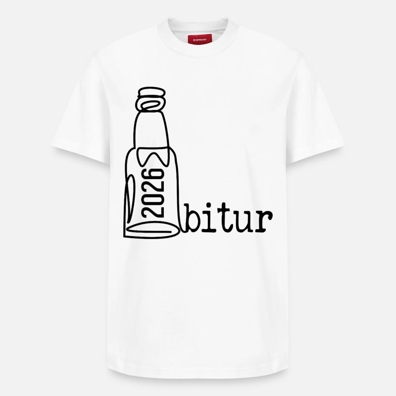 SOIRÉE ABI 2026 ABITUR - T-shirt unisexe décontracté en coton Supima – de SPREAD - blanc