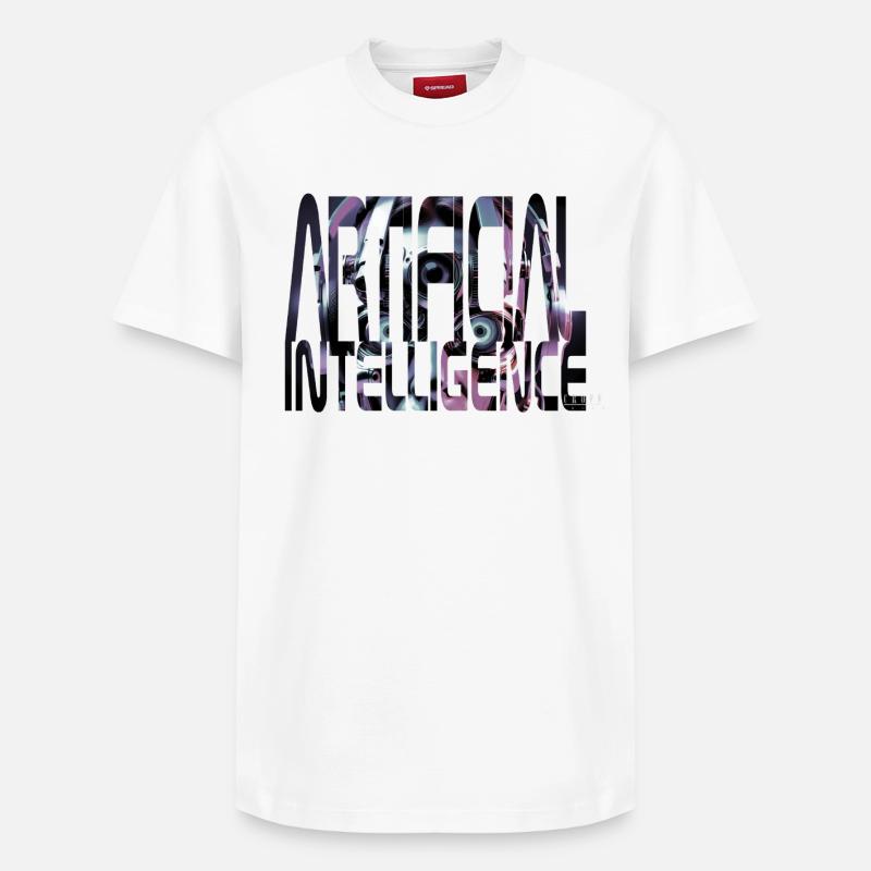 Artificial Intelligence - Relaxed Unisex Supima Cotton T-Shirt – by SPREAD - white