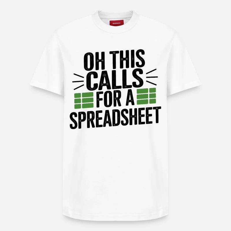 Oh that needs a table - Relaxed Unisex Supima Cotton T-Shirt – by SPREAD - white