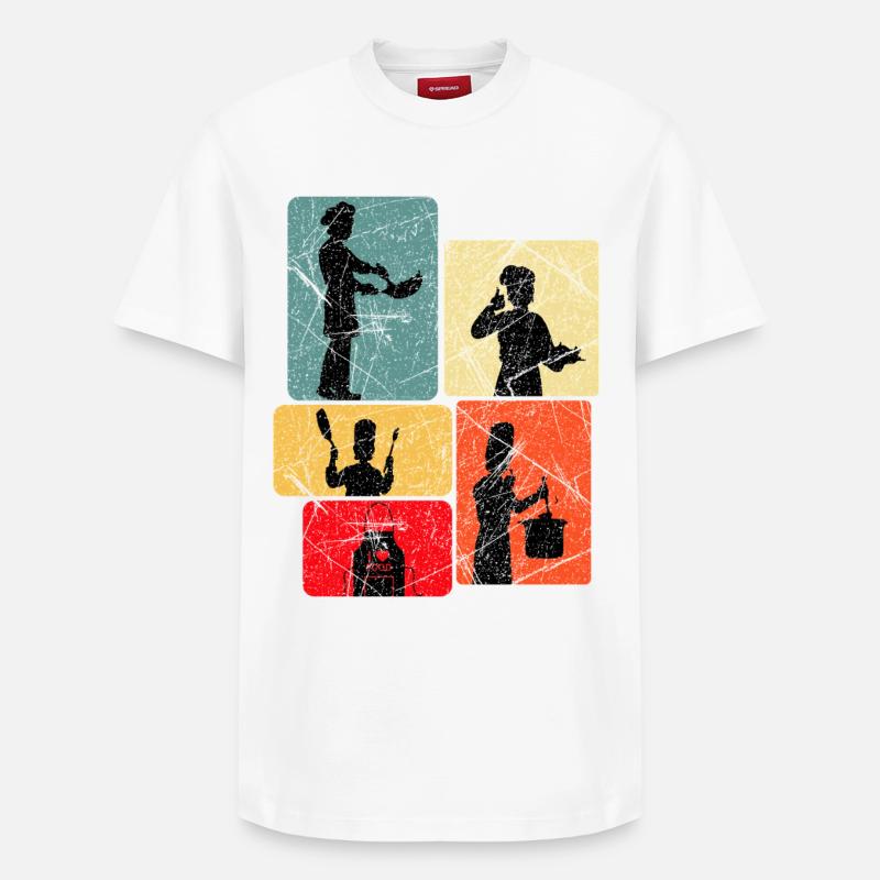 Cuisinier Cuisinier Cuisinier - T-shirt unisexe décontracté en coton Supima – de SPREAD - blanc